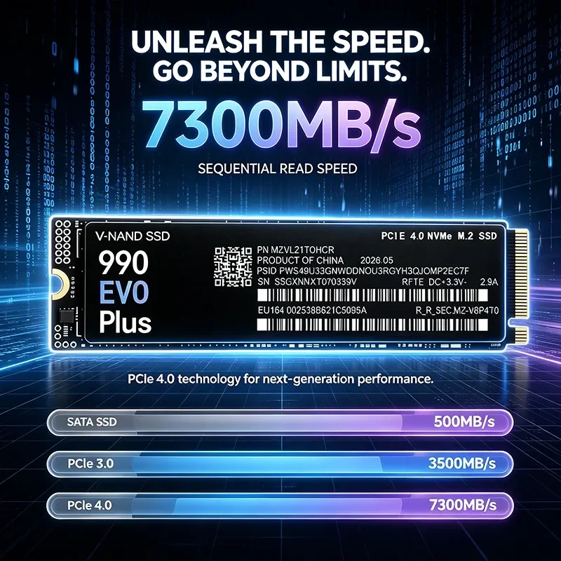 High Speed 990 EVO Plus M.2 22 - огляд і ціна M.2 Nvme 4Tb Pcie 4.0 Ssd