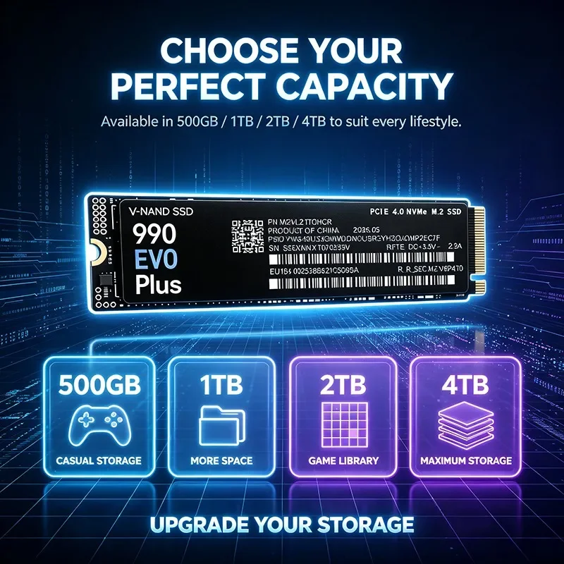 High Speed 990 EVO Plus M.2 22 - огляд і ціна M.2 Nvme 4Tb Pcie 4.0 Ssd