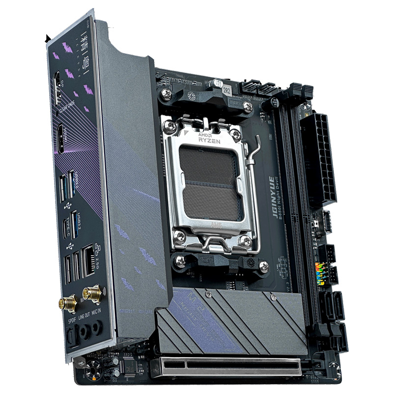 JGINYUE B650I Night Devil WiFi - огляд і ціна B650 Itx Motherboard Wifi
