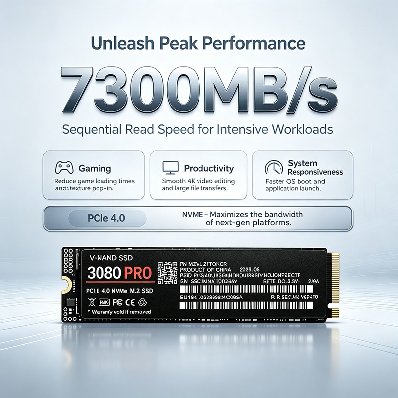 Gaming M.2 NVMe SSD 3080PRO PC - огляд і ціна M.2 Nvme 4Tb Pcie 4.0 Ssd