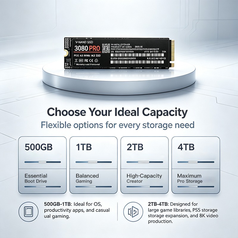 Gaming M.2 NVMe SSD 3080PRO PC - огляд і ціна M.2 Nvme 4Tb Pcie 4.0 Ssd